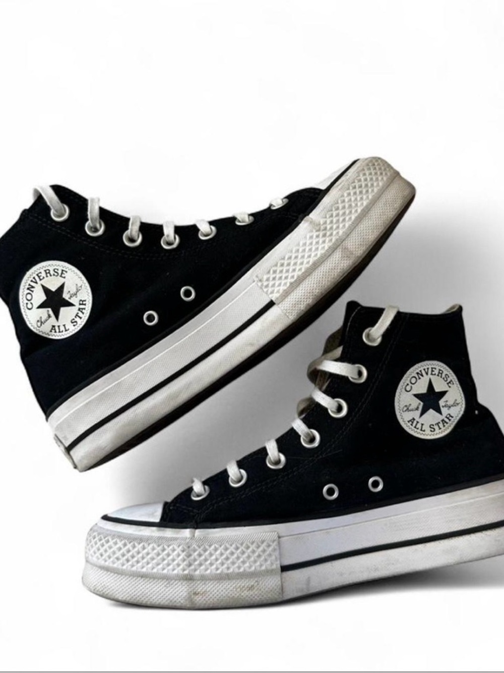 Converse Black High Top Sneakers Women’s size 8